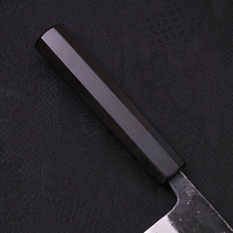 Gyuto Blue Super Kurouchi Buffalo Ebony Handle 180mm (7”)-[Musashi]-[Japan-Küchenmesser]