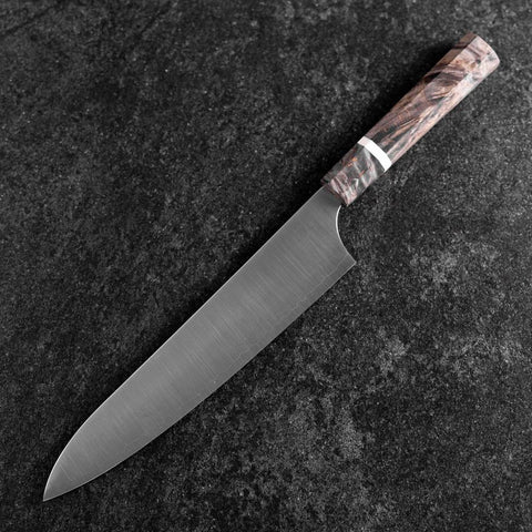 Gyuto Blue Super Poliert Ahornholz Griff 240mm-[Musashi]-[Japan-Küchenmesser]