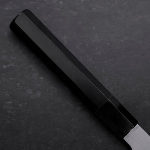 Gyuto Blue Steel #1 Kasumi Büffelhorn und Ebenholz Griff 240mm-[Musashi]-[Japan-Küchenmesser]