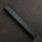 Gyuto Blue Steel #1 Kurouchi Dark Blue Urushi Handle 240mm-[Musashi]-[Japanese-Kitchen-Knives]