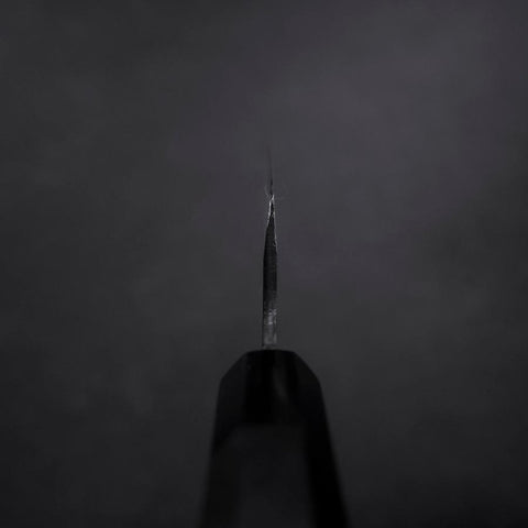 Gyuto Blue Steel #2 Chokin Kurouchi Drache Büffelhorn und Ebenholz Griff 240mm-[Musashi]-[Japan-Küchenmesser]