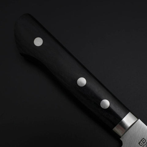 Gyuto Chromax Poliert Schwarzer Westlicher Griff 180mm-[Musashi]-[Japan-Küchenmesser]