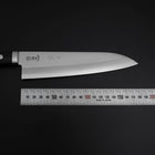 Gyuto Chromax Poliert Schwarzer Westlicher Griff 180mm-[Musashi]-[Japan-Küchenmesser]