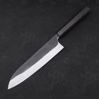 Gyuto Edelstahlummantelung White Steel #2 Kurouchi Ebenholz Griff 210mm-[Musashi]-[Japan-Küchenmesser]