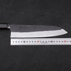Gyuto Edelstahlummantelung White Steel #2 Kurouchi Ebenholz Griff 210mm-[Musashi]-[Japan-Küchenmesser]