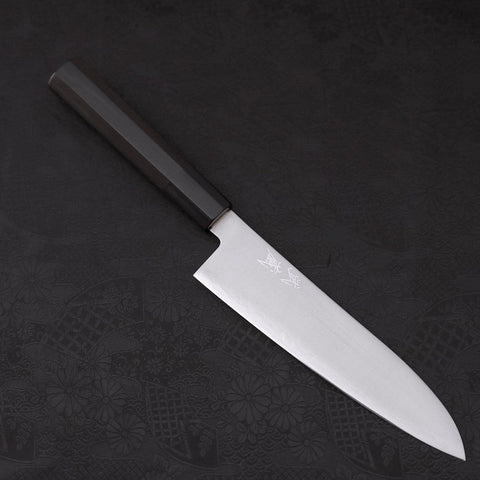 Gyuto HAP-40, Poliert Büffelhorn und Ebenholz Griff, 180mm-[Musashi]-[Japan-Küchenmesser]