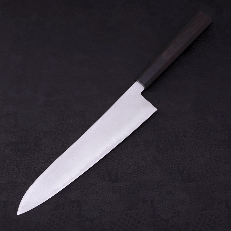 Gyuto HAP-40 Poliert Büffelhorn und Ebenholz Griff 240mm-[Musashi]-[Japan-Küchenmesser]