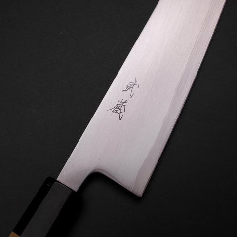 Gyuto HAP-40 Poliert Büffelhorn und Magnolienholz Griff 210mm-[Musashi]-[Japan-Küchenmesser]