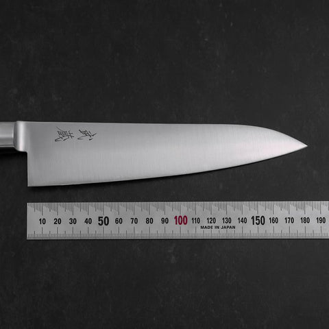Gyuto Molybdän Poliert Schwarzer Westlicher Griff 180mm-[Musashi]-[Japan-Küchenmesser]