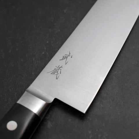 Gyuto Molybdän Poliert Schwarzer Westlicher Griff 210mm-[Musashi]-[Japan-Küchenmesser]