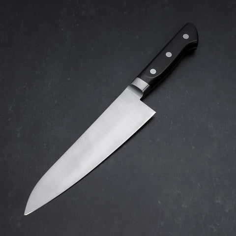Gyuto Molybdenum Polished Western Black Handle 180mm (7”)-[Musashi]-[Japan-Küchenmesser]
