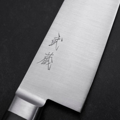 Gyuto Molybdenum Polished Western Black Handle 180mm (7”)-[Musashi]-[Japan-Küchenmesser]