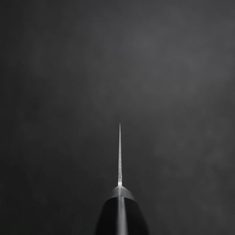 Gyuto Molybdenum Polished Western Black Handle 210mm-[Musashi]-[Japanese-Kitchen-Knives]