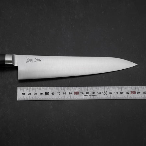 Gyuto Molybdenum Polished Western Black Handle 210mm-[Musashi]-[Japanese-Kitchen-Knives]
