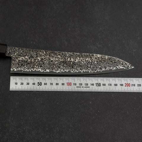 Gyuto SG-2 Black Nickel Damascus Ebony Handle 210mm (8.3”)-[Musashi]-[Japan-Küchenmesser]