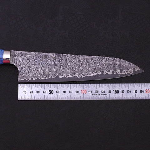Gyuto SG-2 Damast Blauer Türkis Griff 210mm-[Musashi]-[Japan-Küchenmesser]