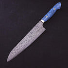 Gyuto SG-2 Damast Blauer Türkis Griff 240mm-[Musashi]-[Japan-Küchenmesser]