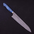 Gyuto SG-2 Damast Blauer Türkis Griff 240mm-[Musashi]-[Japan-Küchenmesser]