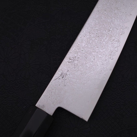 Gyuto SG-2, Damast Büffelhorn und Kastanie Griff, 200mm-[Musashi]-[Japan-Küchenmesser]