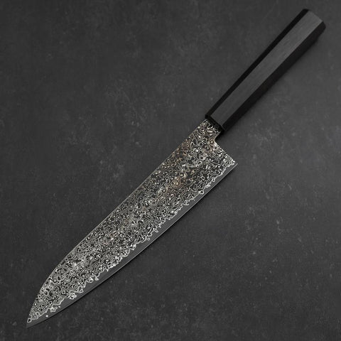 Gyuto SG-2 Damast Büffelhorn und Kastanienholz Griff 200mm-[Musashi]-[Japan-Küchenmesser]