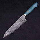 Gyuto SG-2 Damast Grüner Türkis Griff 210mm-[Musashi]-[Japan-Küchenmesser]