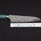 Gyuto SG-2 Damast Grüner Türkis Griff 210mm-[Musashi]-[Japan-Küchenmesser]