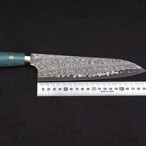 Gyuto SG-2 Damast Grüner Türkis Griff 210mm-[Musashi]-[Japan-Küchenmesser]