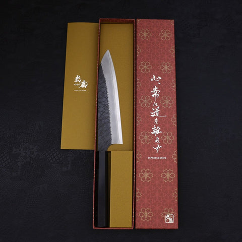 Gyuto SG-2 Kurouchi Tsuchime Buffalo Ebony Handle 210mm