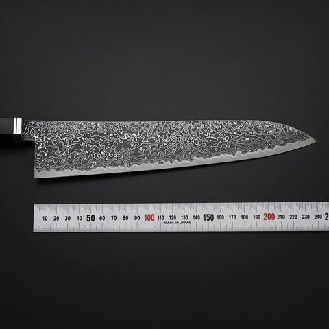 Gyuto SG-2 Kurozome Nickel Damast Westlicher Ebenholz Griff 240mm-[Musashi]-[Japan-Küchenmesser]