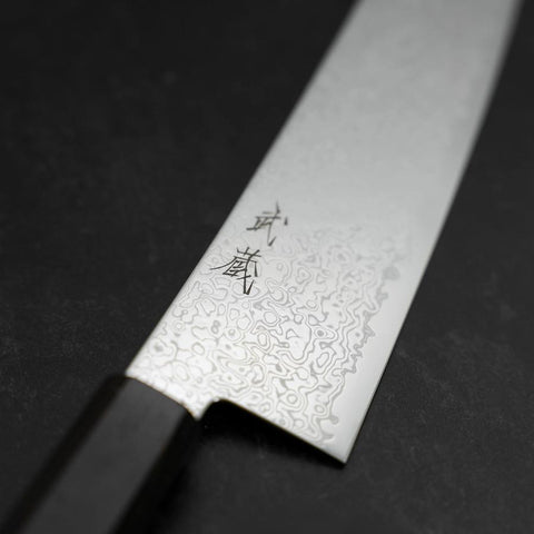 Gyuto SG-2 Nickel Damascus Ebony Handle 210mm (8.3”)-[Musashi]-[Japan-Küchenmesser]