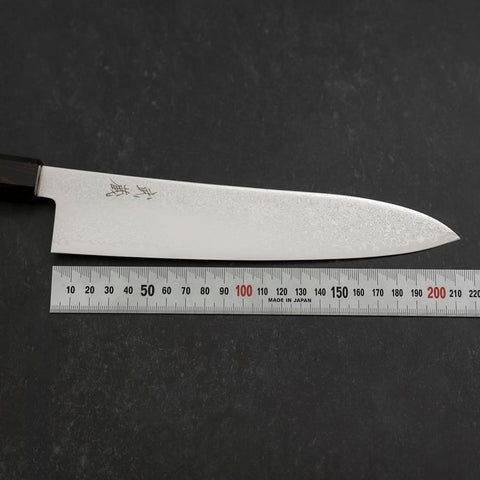 Gyuto SG-2 Nickel Damascus Ebony Handle 210mm (8.3”)-[Musashi]-[Japan-Küchenmesser]