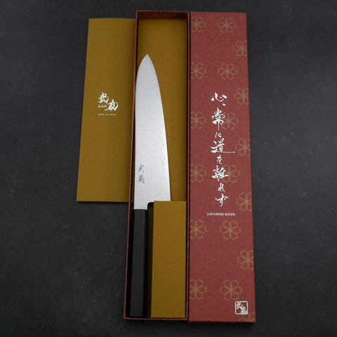 Gyuto SG-2 Nickel Damast Ebenholz Griff 210mm-[Musashi]-[Japan-Küchenmesser]