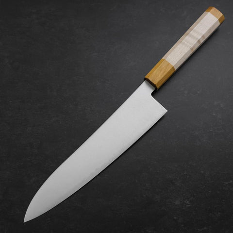 Gyuto SG-2 Poliert Gelber Ahornholz Griff 210mm-[Musashi]-[Japan-Küchenmesser]