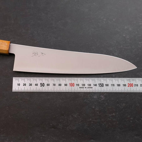Gyuto SG-2 Poliert Gelber Ahornholz Griff 210mm-[Musashi]-[Japan-Küchenmesser]