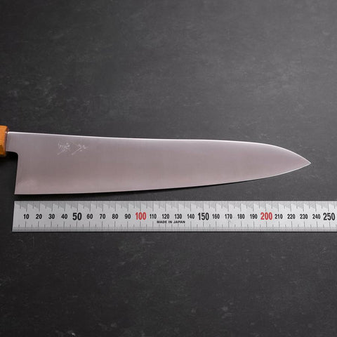 Gyuto SG-2 Poliert Gelber Ahornholz Griff 240mm-[Musashi]-[Japan-Küchenmesser]