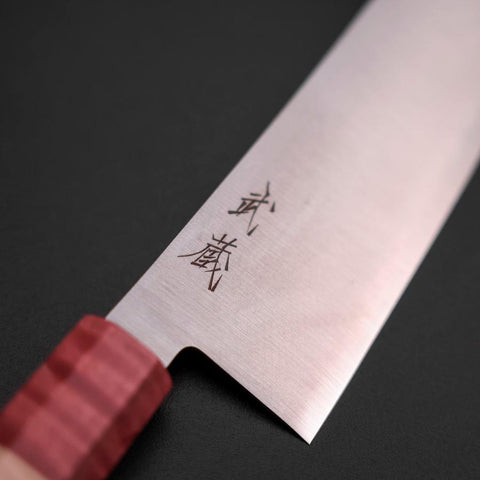 Gyuto SG-2 Poliert Roter Ahornholz Griff 240mm-[Musashi]-[Japan-Küchenmesser]
