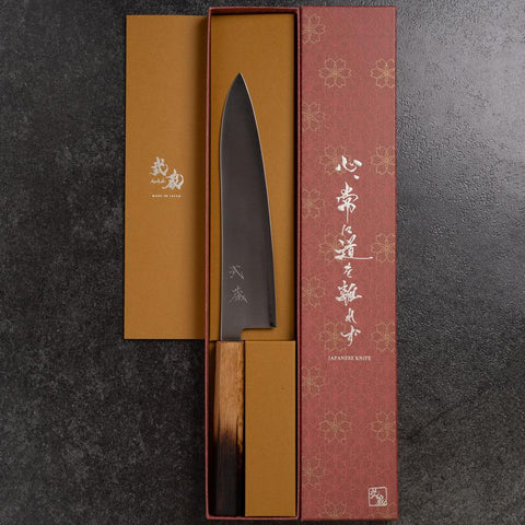 Gyuto SG-2 Poliert Yaki Urushi Griff 210mm-[Musashi]-[Japan-Küchenmesser]