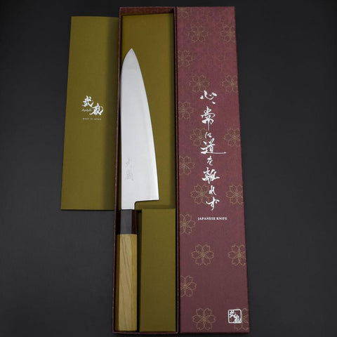 Gyuto SG-2 Poliert Zelkove Griff 210mm-[Musashi]-[Japan-Küchenmesser]