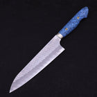 Gyuto SG-2 Tsuchime Blauer Türkis Griff 210mm-[Musashi]-[Japan-Küchenmesser]