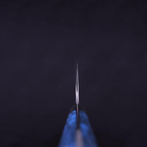 Gyuto SG-2 Tsuchime Blauer Türkis Griff 240mm-[Musashi]-[Japan-Küchenmesser]