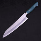 Gyuto SG-2 Tsuchime Grüner Türkis Griff 240mm-[Musashi]-[Japan-Küchenmesser]