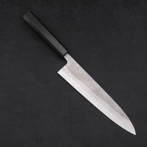 Gyuto SKD11, Nashiji Ebenholz Griff, 210mm-[Musashi]-[Japan-Küchenmesser]