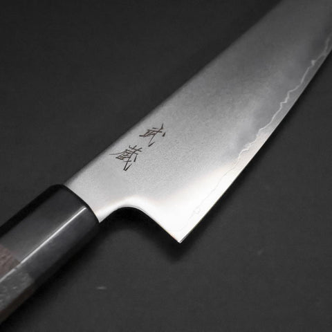 Gyuto SLD Kagami Büffelhorn und Walnussholz Griff 150mm-[Musashi]-[Japan-Küchenmesser]