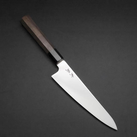 Gyuto SLD Kagami Büffelhorn und Walnussholz Griff 150mm-[Musashi]-[Japan-Küchenmesser]