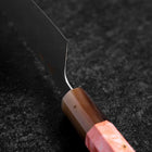 Gyuto SLD Kagami Dunkelrosa Büffelhorn und Ahornholz Griff 210mm-[Musashi]-[Japan-Küchenmesser]