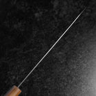 Gyuto SLD Kagami Dunkelrosa Büffelhorn und Ahornholz Griff 210mm-[Musashi]-[Japan-Küchenmesser]
