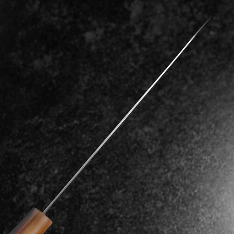Gyuto SLD Kagami Dunkelrosa Büffelhorn und Ahornholz Griff 210mm-[Musashi]-[Japan-Küchenmesser]