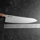 Gyuto SLD Kagami Dunkelrosa Büffelhorn und Ahornholz Griff 210mm-[Musashi]-[Japan-Küchenmesser]