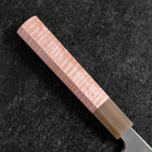 Gyuto SLD Kagami Hell-Rosa Büffelhorn und Ahornholz Griff 210mm-[Musashi]-[Japan-Küchenmesser]