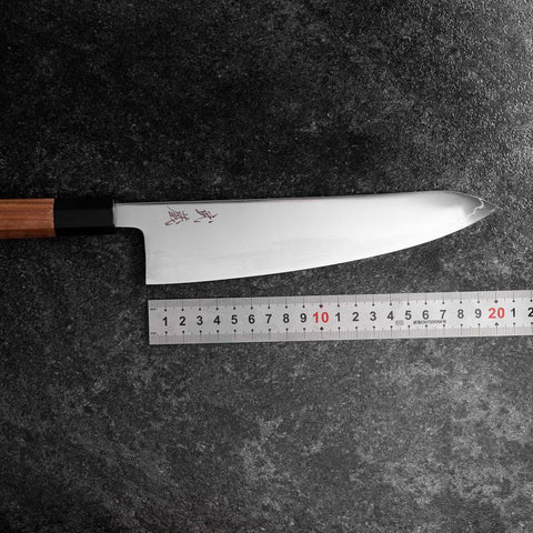 Gyuto SLD Mirror Buffalo Walnut Handle 210mm (8.3”)-[Musashi]-[Japan-Küchenmesser]